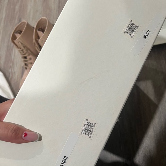 Alexander McQueen Wander Combat Boots Nude Size 37 - Picture 4 of 11